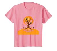 Orange for Unity: Inspirando la unión de la Comunidad Camiseta, Niños, Rosado, 6 años