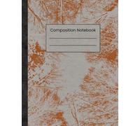 Orange Forest Silhouette Composition Notebook: Rustic Aesthetic Notebook for Students, Teachers, and Professionals | 110 College-Ruled Pages | 7.44 x 9.69 Inches