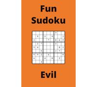 Orange Fun Sudoku Book, 9x9 Puzzles, 100 Pages, 5x8, Hard