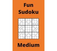 Orange Fun Sudoku Book, 9x9 Puzzles, 150 Pages, 5x8, Medium