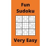 Orange Fun Sudoku Book, 9x9 Puzzles, 200 Pages, 5x8, Very Easy