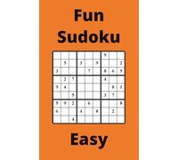 Orange Fun Sudoku Book, 9x9 Puzzles, 250 Pages, 5x8, Easy