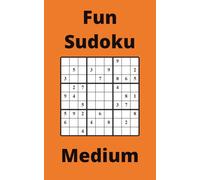 Orange Fun Sudoku Book, 9x9 Puzzles, 300 Pages, 5x8, Medium