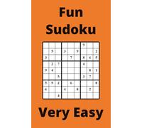 Orange Fun Sudoku Book, 9x9 Puzzles, 50 Pages, 5x8, Very Easy