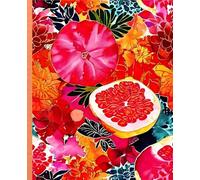 ORANGE GUAVA SUGAR-Botanical Floral Fruit-COMPOSITION NOTEBOOK Wide Rule-Recipe Diary Journal-Kitchen Master Chef Art Lover GIFT: ֍COOKING SUPPLY֎ ... High School College Ivy League University