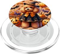 Orange Halloween Poodle Accessories For Women Girls and Fall PopSockets PopGrip para MagSafe