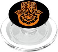 Orange Hamsa Yoga Mediación PopSockets PopGrip para MagSafe