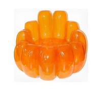 (Orange) Jelly Inflatable Chair for Indoor & Outdoor Use, Portable Blow Up Couch Sofa Seat, Air Couch for Yard, Patio, Beach, The Jelly Collection