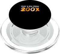 Orange Just A Kid From 200X Orange Graphic PopSockets PopGrip para MagSafe
