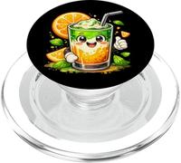 Orange Matcha Latte T-Shirt Iced Green Tea Lover Gift Kawaii PopSockets PopGrip para MagSafe