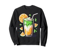 Orange Matcha Latte T-Shirt Iced Green Tea Lover Gift Kawaii Sudadera