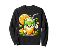 Orange Matcha Latte T-Shirt Iced Green Tea Lover Gift Kawaii Sudadera