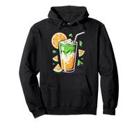 Orange Matcha Latte T-Shirt Iced Green Tea Lover Gift Kawaii Sudadera con Capucha