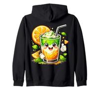 Orange Matcha Latte T-Shirt Iced Green Tea Lover Gift Kawaii Sudadera con Capucha