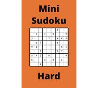 Orange Mini Sudoku Book, 9x9 Puzzles, 300 Pages, 5x8, Hard