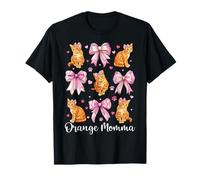 Orange Momma Orange Cat Tabby Cat Mom Mother Day Coquette Camiseta