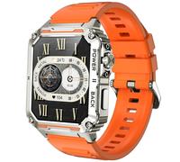 (Orange, Multicolor) P3 Heart Rate Monitor Bluetooth Call Sports Smart Watch with Colorful Breathing Light - Orange