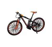 (Orange)new new Mini 1:10 Alloy Bicycle Scale Model Desktop Simulation Ornament Finger Mountain Bikes Toy