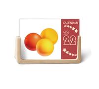 Orange Pill Health Products Pattern 2022 Calendario de escritorio Planificador de 12 meses