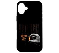Orange Pill Me cripto invertir hodl blockchain futuro bitcoin Carcasa para iPhone 16 Plus