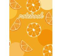 orange punch theme notebook: cute aesthetic college ruled journal, cute pastel orange design, perfect for school supplies & notes, ideal for girls, teen & women