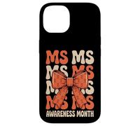 Orange Ribbon MS Multiple Sclerosis Awareness Women Carcasa para iPhone 14