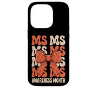 Orange Ribbon MS Multiple Sclerosis Awareness Women Carcasa para iPhone 14 Pro