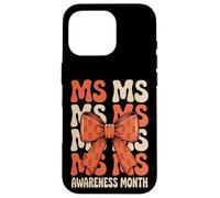 Orange Ribbon MS Multiple Sclerosis Awareness Women Carcasa para iPhone 16 Pro