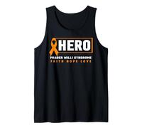 Orange Ribbon Shirt - Hero Prader Willi Syndrome Awareness Camiseta sin Mangas