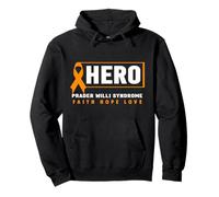 Orange Ribbon Shirt - Hero Prader Willi Syndrome Awareness Sudadera con Capucha