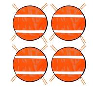 Orange Safety Panel, Mesh Safety Panels with Reflective Strips, High Visibility Cover, Lightweight Protective Gear, Compact Ideal for Camping, Biking, Hiking, and Traveling Use