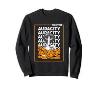 Orange Shut Your Mouth When Speaking To Me Gráfico Naranja Sudadera