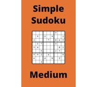 Orange Simple Sudoku Book, 9x9 Puzzles, 100 Pages, 5x8, Medium