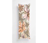 Orange Spotted Body Pillow Case Cover 50x135cm, Long Backrest Cushion Pillow Protector with Zipper, Decorative Bedding Pillowcase, Soft Body Pillow Cover for Couch Bedroom Flowers