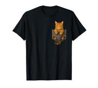 Orange Tabby Cat in The Pocket Cute Funny Kitten Lover Cats Camiseta