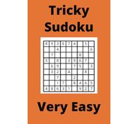 Orange Tricky Sudoku Book, 9x9 Puzzles, 100 Pages, 6x9, Very Easy