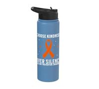 Orange Unity Day Orange Anti Bullying Bully Prevention Kids Stainless Steel Insulated Water Bottle