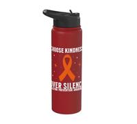 Orange Unity Day Orange Anti Bullying Bully Prevention Kids Stainless Steel Insulated Water Bottle