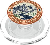 Orange Vintage Funny Outdoors Mountain Hiking Forests Nature PopSockets PopGrip para MagSafe