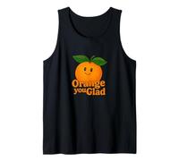 Orange You Glad It's a Sweet Retro Sunshine Kind of Day Camiseta sin Mangas