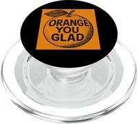 Orange You Glad It's a Sweet Retro Sunshine Kind of Day PopSockets PopGrip para MagSafe
