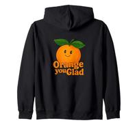 Orange You Glad It's a Sweet Retro Sunshine Kind of Day Sudadera con Capucha