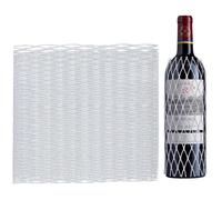 Orangety Red de protección para botellas de vino tinto, 50 unidades, espuma blanca