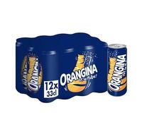 Orangina - Lote de 12 latas delgadas 330 ml - Refrescante a deseo - Bebida gaseosa espumosa - La unidad