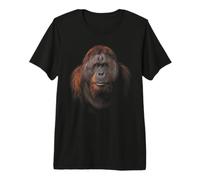 Orangután Cara Simio Bosque Fauna Silvestre Naturaleza Orangut Camiseta Premium