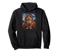 Orangután con Gafas de Bandera de Estados Unidos Arte Americano Sudadera con Capucha