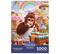 Orangután Puzzles Imposible,desafío for Adults Juego Educativo 1000 Piezas Obra De Arte De Juego De para Adultos Y Niños Mayores De 12 Años 70x50cm/1000pcs