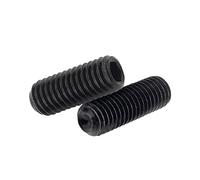 ORANXIN Casquillo del zócalo Tornillos de presión Nivel 12.9 Aleación de aceroZócalo Hexagonal Tornillo Sin Cabeza Perilla Allen M6 x 5mm 20 Pcs