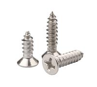 ORANXIN M1.5 x 7mm 200 Pcs Acero inoxidable 304 Tornillos para madera Cruz Avellanada Tornillos pequeños Cabeza plana Autoperforante Tornillos autorroscantes