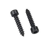 ORANXIN M3 x 18mm 30 Pcs Nivel 8.8 Tornillos Autorroscantes Autoperforantes Acero carbono Cabeza cilíndrica Altavoz Trompeta Casquillo del zócalo Tornillos para madera Negro